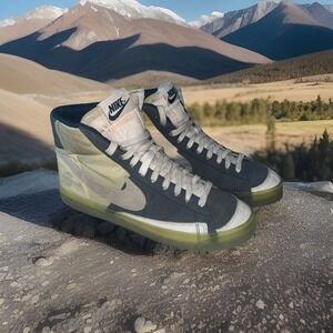 Nike Blazer '77 Mid "Move To Zero" Armory Navy/White Men's Size 7.5 Zombie Green